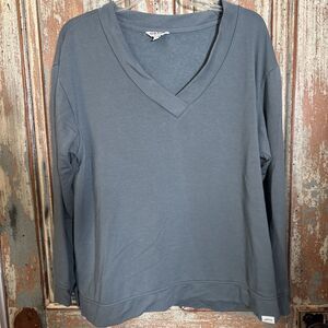 Women’s Orvis Pullover Cozy Soft Sweater Size L Green Gray Color